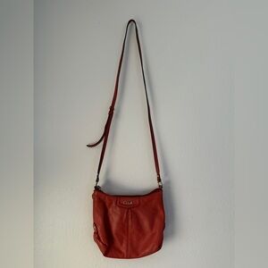 Coach Ashley Orange Leather Crossbody Bag